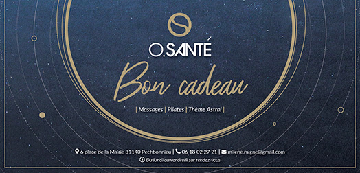 Bon cadeau centre bien-être O.Santé à Pechbonnieu près de Toulouse